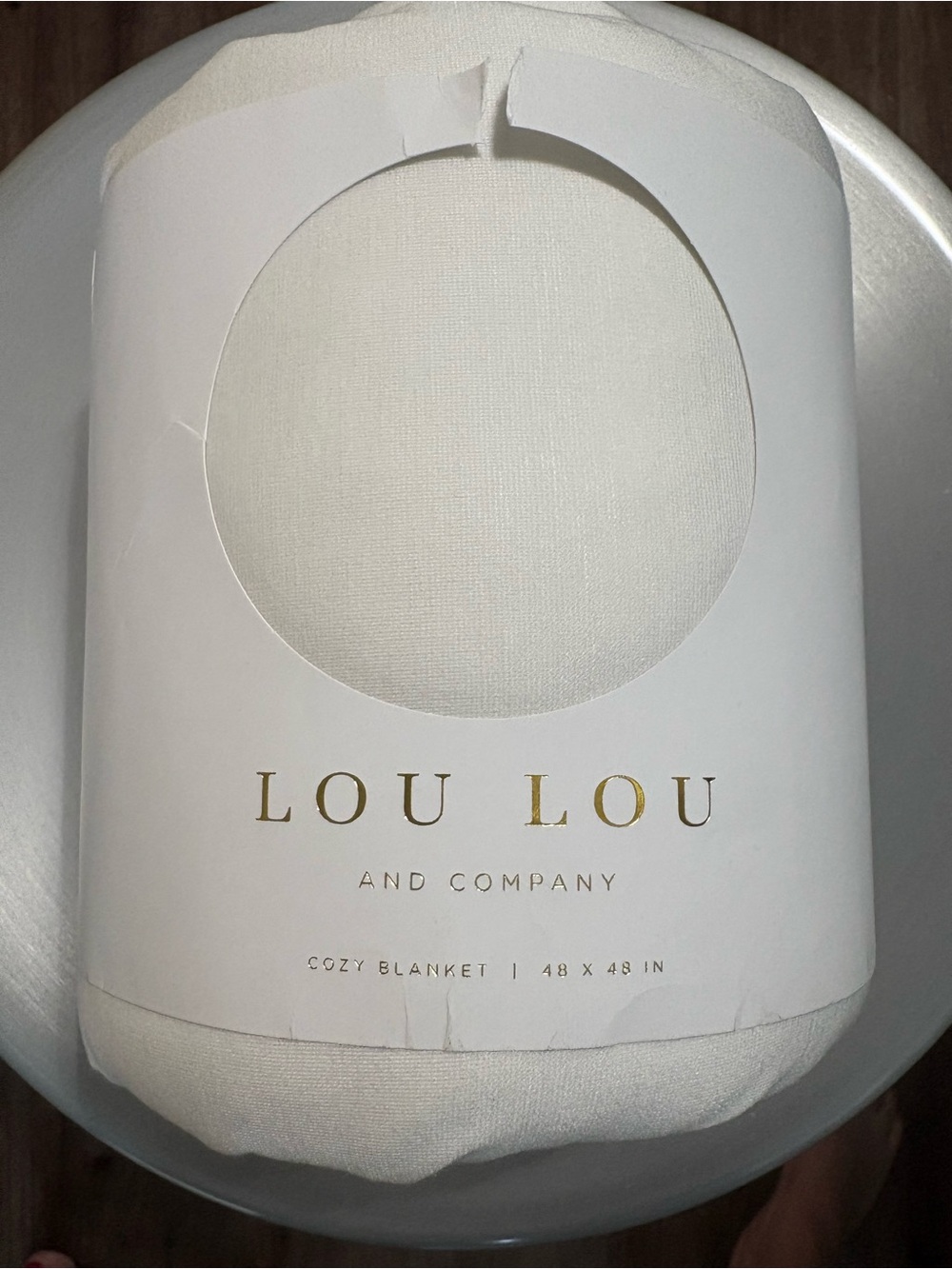 *NEW* Lou Lou and Company Cozy Blanket - Creamy White (Large 48x48) - NIB / NWT